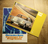 Mercedes benz - dva stara prospekta / brošure 1970. , 1971.