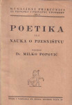 Milko Popović: Poetika ili nauka o pjesništvu