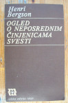 OGLED O NEPOSREDNIM ČINJENICAMA SVESTI - Henri Bergson