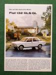 ORIGINAL PROSPEKT FIAT 132 GLS/GL od 1.03.1974 BROCHURE