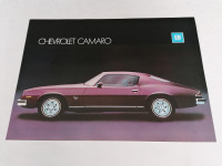 ORIGINAL PROSPEKT CHEVROLET CAMARO model iz 1974. godine BROCHURE, USA