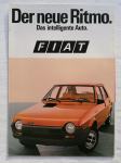 ORIGINALNI PROSPEKT FIAT RITMO iz 9/1978. godine BROCHURE