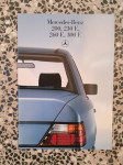 ORIGINALNI PROSPEKT MERCEDES  LIMUZINA - BENZINSKI MODELI  - W124