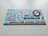 ORIGINALNI PROSPEKT MICHELIN X iz 1980-ih g iz EX JUGOSLAVIJE BROCHURE