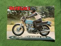 ORIGINALNI PROSPEKT PROGRAM motocikla SUZUKI GS 1000 iz 1978. g
