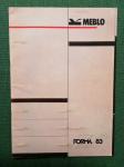 ORIGINALNI PROSPEKT PROGRAM namještaja MEBLO FORMA 83 Nova gorica 1983