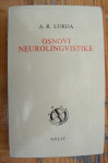 OSNOVI NEUROLINGVISTIKE - Aleksandar R. Lurija