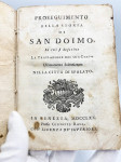 Proseguimento della Storia di San Doimo in cui si descrive la translaz