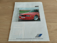 PROSPEKT ZENDER-DIJELOVI ZA AERODINAMIKU+OPREMA ZA BMW 6/1989 BROCHURE