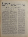 Židov: Kulturni i literarni prilog broj 10/ 1937