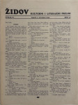 Židov: Kulturni i literarni prilog broj 21/ 1940