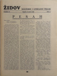 Židov: Kulturni i literarni prilog broj 6/ 1939