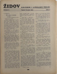 Židov: Kulturni i literarni prilog broj 9/ 1938
