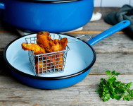 Emajlirana plava tava 24 cm, nova