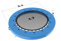 NOVO Luftić splav floatie s mrežom