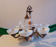 Keramicki luster sa 6 svjetiljki