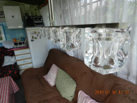 Luster sa šest rasvjetnih tjela--kristal--inoks