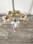 Stropni luster sa 5 rasvjetnih tijela ( like stakleni tulipani )