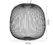 Viseća dekorativna svjetiljka 52x52cm, "Birdcage", 2 komada