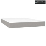 Madrac s džepičastim oprugama srednje tvrdoće svjetlosivi 140x190x20 c