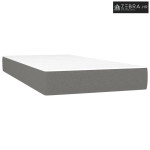 Madrac s džepičastim oprugama srednje tvrdoće tamnosivi 90x200x20 cm o