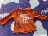 Narančasta majica dinosaur 62 / 68