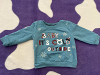 Plava majica dugih rukava baby 74