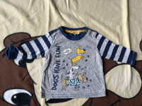 Siva majica dugih rukava pas 68