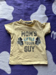 Žuta majica kratkih rukava Mom 74