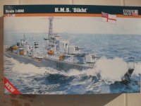 Maketa broda brod HMS Sikht  1/600 1:600
