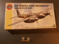 Maketa "DH-98 Mosquito", 1:72, Airfix + resinski kotači