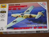 Maketa "Messerschmitt Bf 109 F", 1:72, Zvezda