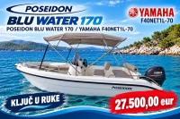 POSEIDON BLU WATER 170 + YAMAHA F40NET1L-70