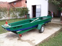 Riječni čamac ,motor i prikolica