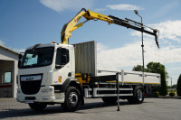 DAF LF 250 / 4X2 / SKRZYNIOWY - 7.3 + HDS HYVA HB 150X -E3 / STEROWA
