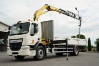 DAF LF 250 / 4X2 / SKRZYNIOWY - 7.3 + HDS HYVA HB 150X -E3 / STEROWA