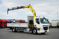 DAF / LF / 250 / SKRZYNIOWY + HDS / HYVA HB-150 / PILOT / ROTATOR