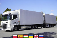 DAF XF 450 6×2 / KRONE 20 EPAL refrigerator / Carrier Supra 1250 / 2