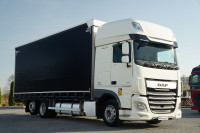 DAF XF 530 / 6X2 / SOLÓWKA / FIRANKA - 7,75 M / DACH PODNOSZONY / OŚ