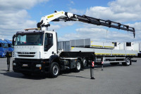 IVECO STRALIS / 260E36 / 6 X 2 / + kran / tegljač + poluprikolica