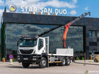 IVECO TRAKKER 360 6x4 PALFINGER PK 18502 Crane Rotato