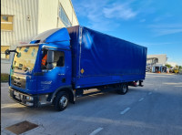 MAN TGL 8.180, 2010. god, 580.000 km, 17 paleta + rampa