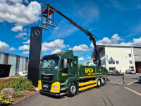 MAN TGS 26.420 / 6x2-4 LL / kran / kamion s ravnom platformom