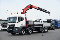 MAN TGS / 35.470 / E 6 / + kran kamion s ravnom platformom