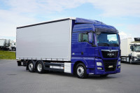 MAN TGX / 26.460 / E 6 / FIRANKA + WINDA / 18 PALET / OS SKRĘTNA / R
