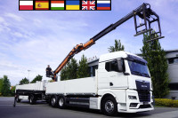 MAN TGX 26.470 6x2-4 / 30 tho. km!!! / Atlas 170.2vb-a12 crane / ste