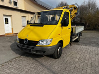 Mercedes-Benz Sprinter 411 CDI / kran / kamion s ravnom platformom