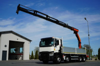 Renault C 430 / 8x4 / SKRZYNIOWY 7 M + HDS PALFINGER 33002 -wysów: 14,