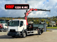Renault D 18 * ABROLLKIPPER + HMF 1220 K-R * TOP!