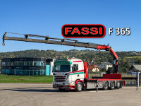 Scania G450 Platform 6,40 m FASSI F365 RA.2.26 + Funk!